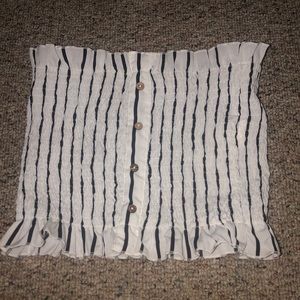 Striped tube top
